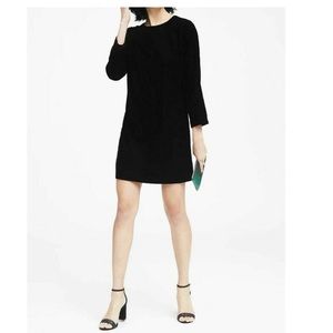 Banana Republic Gorgeous Blue Velvet Shift Dress